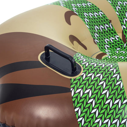 H2OGO! Snow 50 x 48" Oakley the Owl 1 Person Inflatable Winter Snow Tube Sled