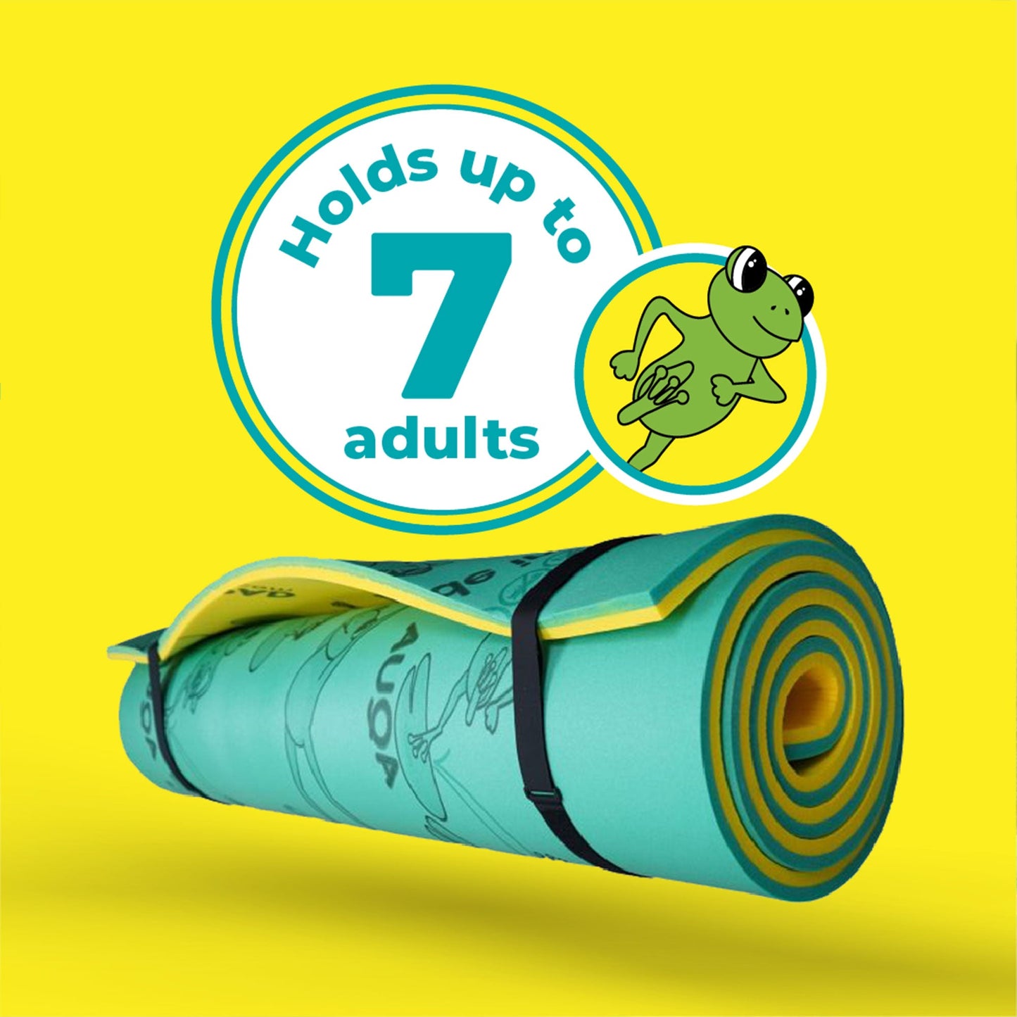 Aqua Lily Pad Original Water Playground Floating Foam Island Bundle w/ Nylon Bag