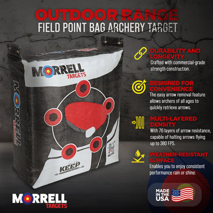 Morrell Outdoor Field Point Archery Bag Target w/ Bow Shooting Stand and Storage