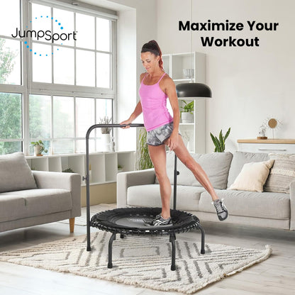 JumpSport Handle Bar Accessory for 44 Inch Arched Leg Fitness Trampolines, Black