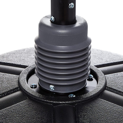 Everlast OmniFlex Adjustable Freestanding Workout Boxing Punching Bag, Silver