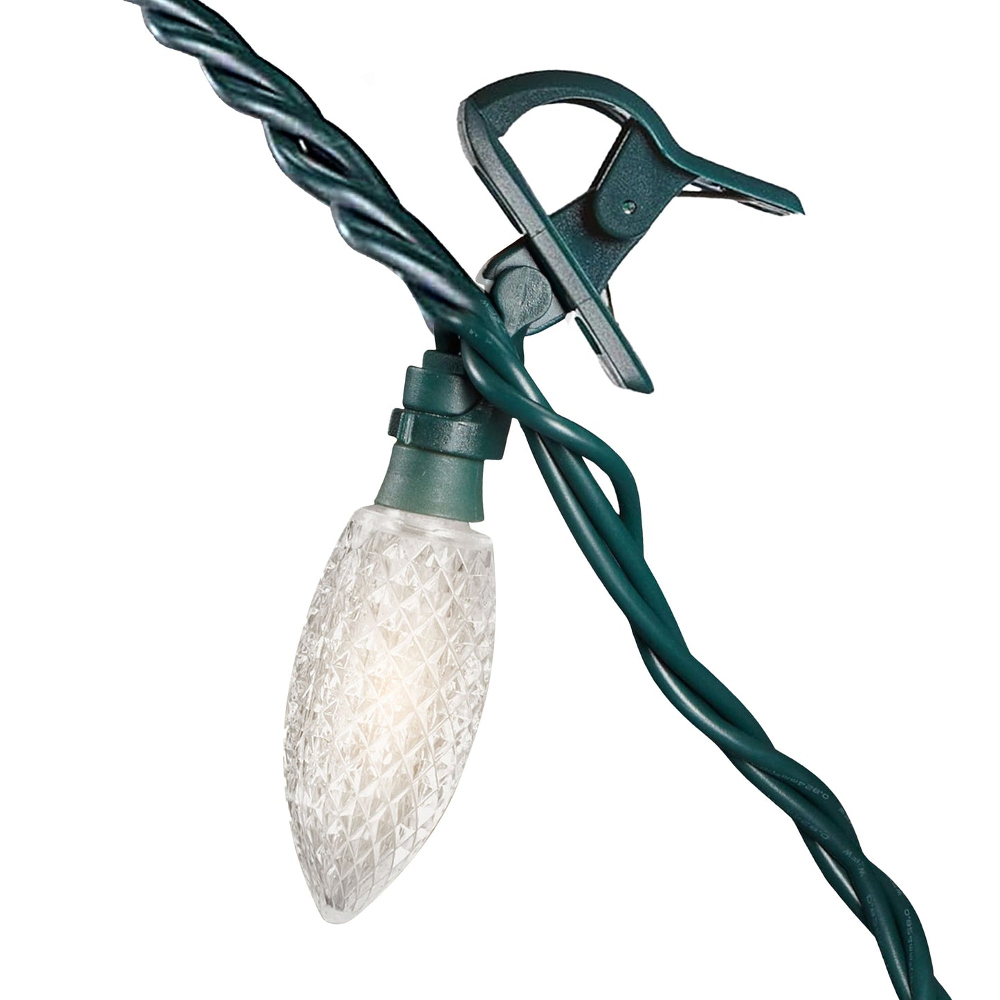 NOMA Quick Clip 66.8' LED Oudoor Christmas String Lights, 100 Warm White Bulbs