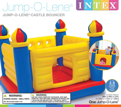 Intex 100-Pack Plastic Balls (2 Pack) w/ Inflatable Ball Pit Bouncer Ages 3-6