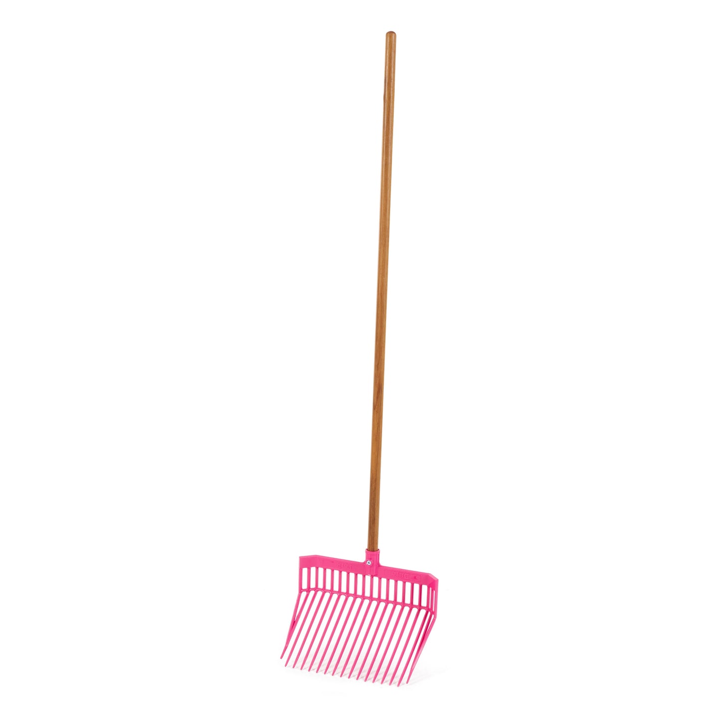 Little Giant DuraFork Plastic Outdoor Lawn and Garden Bedding Fork, Hot Pink