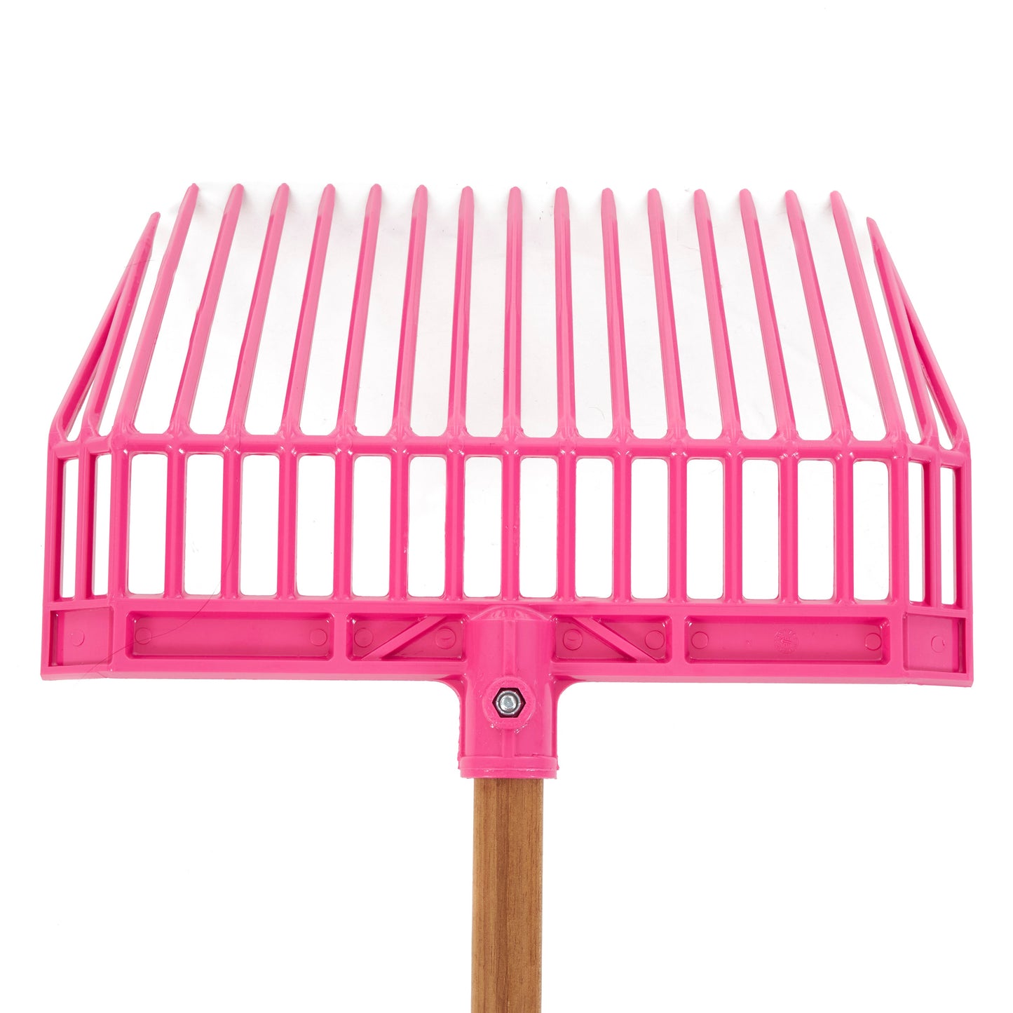 Little Giant DuraFork Plastic Outdoor Lawn and Garden Bedding Fork, Hot Pink