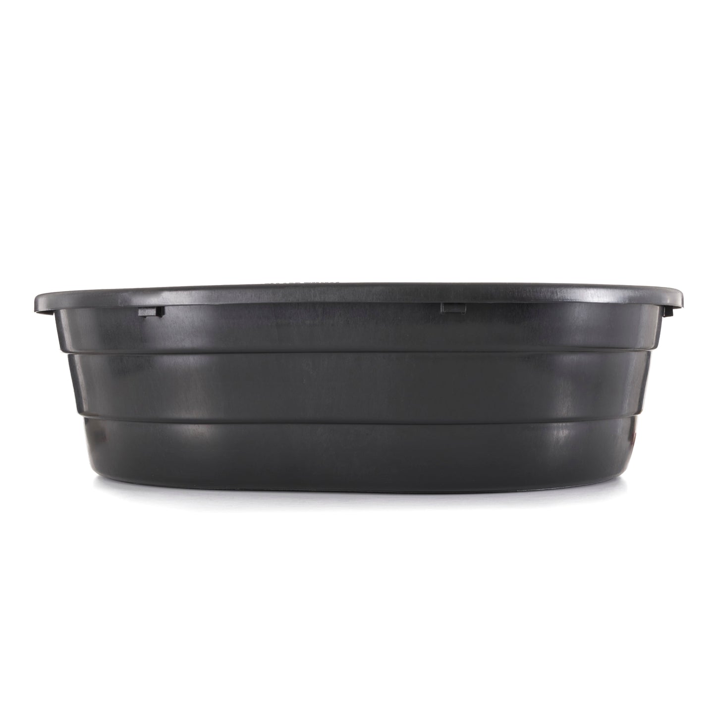 Little Giant 15 Gal Poly Plastic Oval Stock Water Tank Trough, Black (4 Pack)