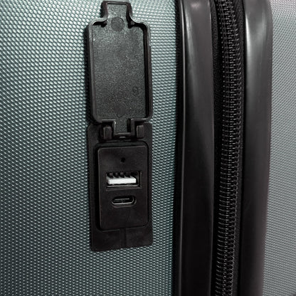 TACH V3.1 Connectable Hardside Luggage Set, 3 Piece Set, Gray