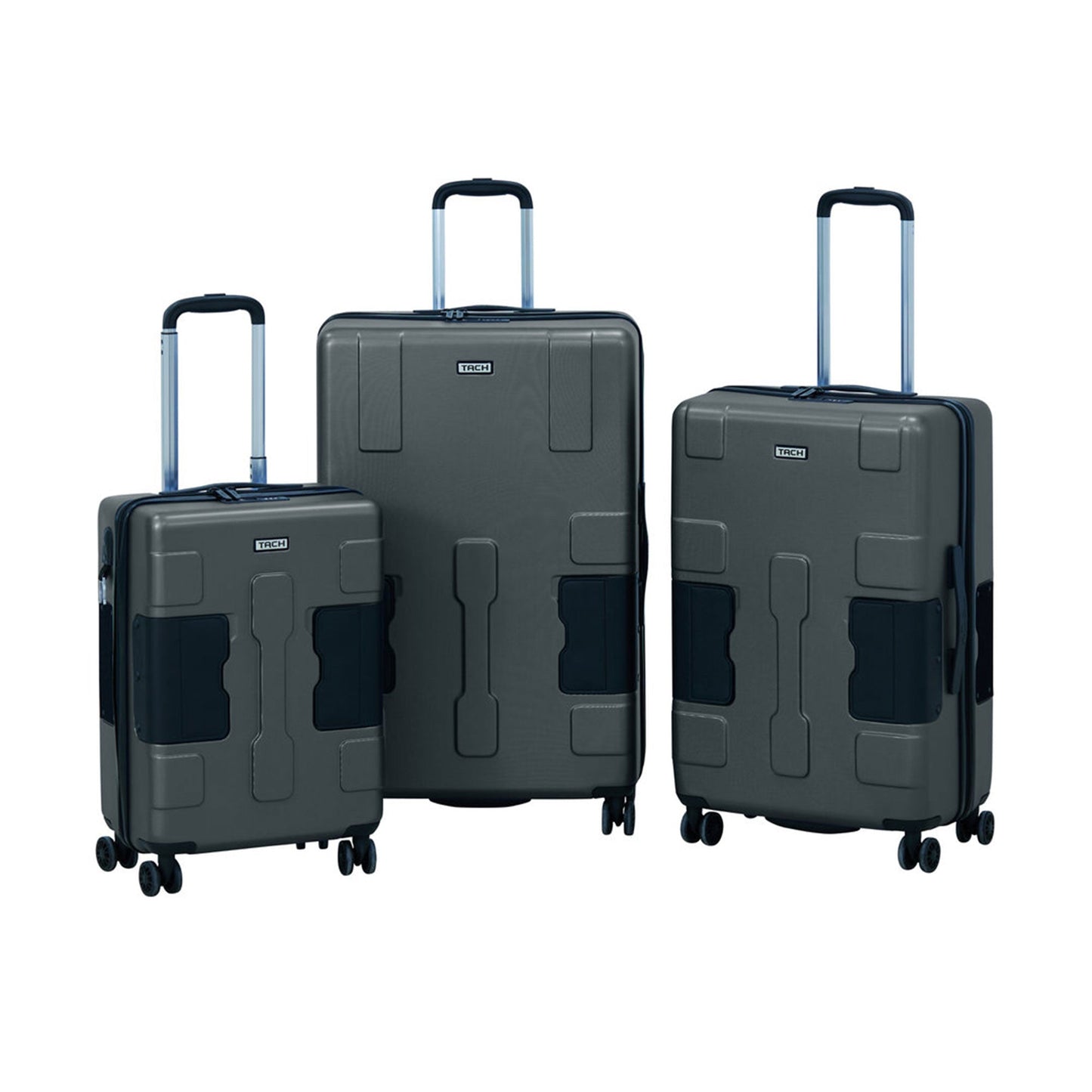 TACH V3.1 Connectable Hardside Luggage Set, 3 Piece Set, Gray