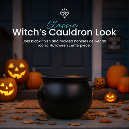 Union Products 55160 16 Inch Witch Cauldron Halloween Decoration, Black (2 Pack)
