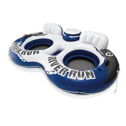 Intex River Run II 2 Person Water Tubes Outdoor Pool Lake Floating Raft Lounger