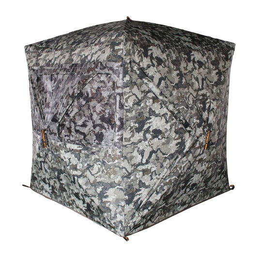 Muddy Infinity 3 Man Ground Blind with Shadow Mesh and 360 Degree View, Camo