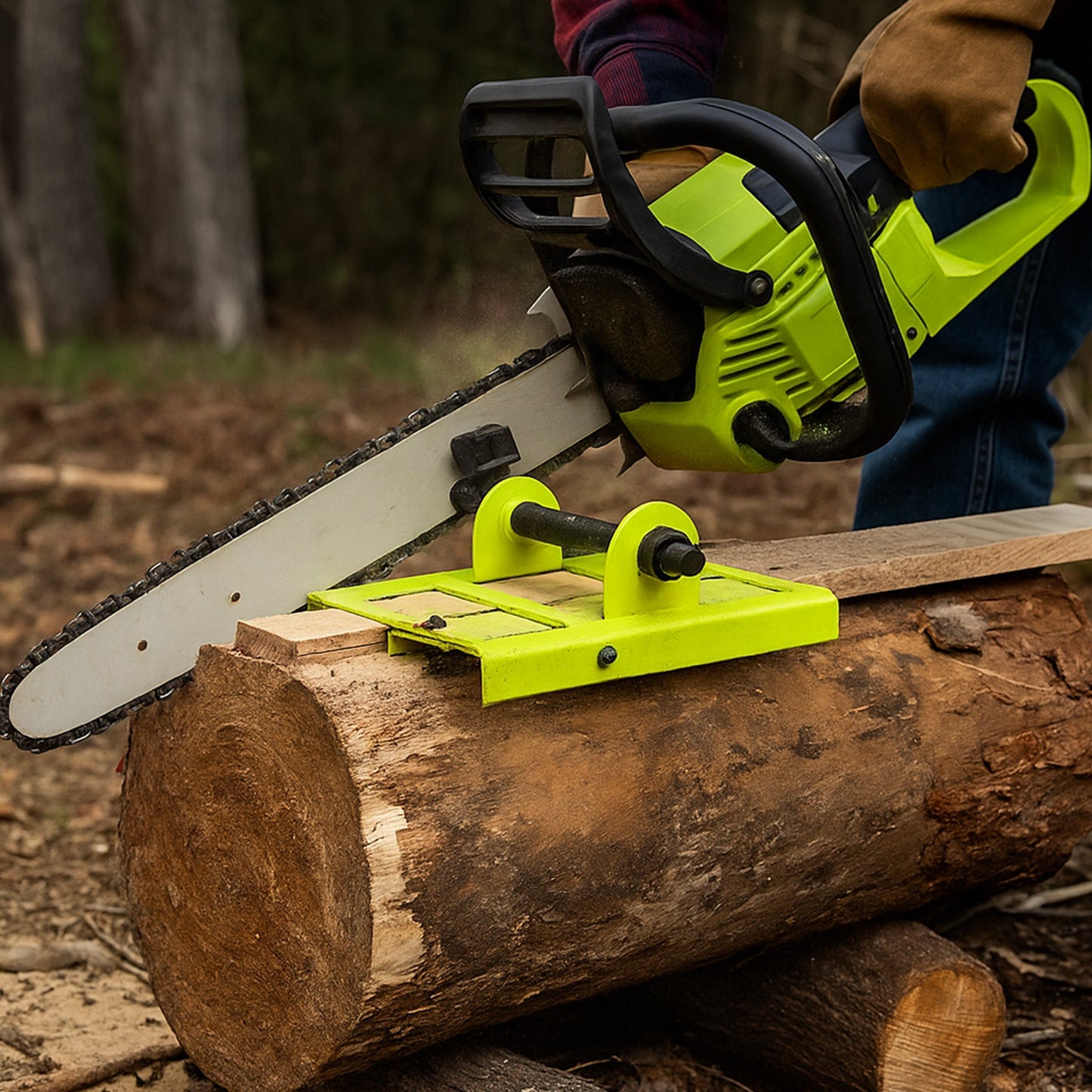 Timber Tuff TMW-56 Steel Lumber Cutting Guide Portable Sawmill Tool for Chainsaw