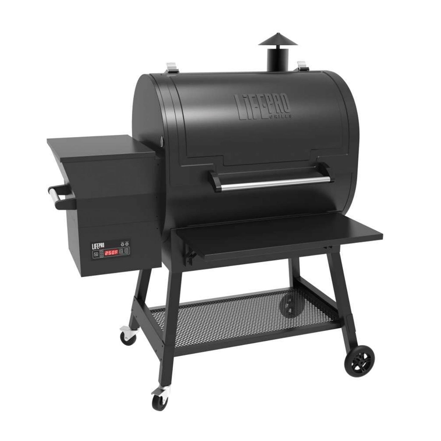 LifePro SCSP2000LP 2000 Square Inch Barrel Precision Wood Pellet Smoker Grill