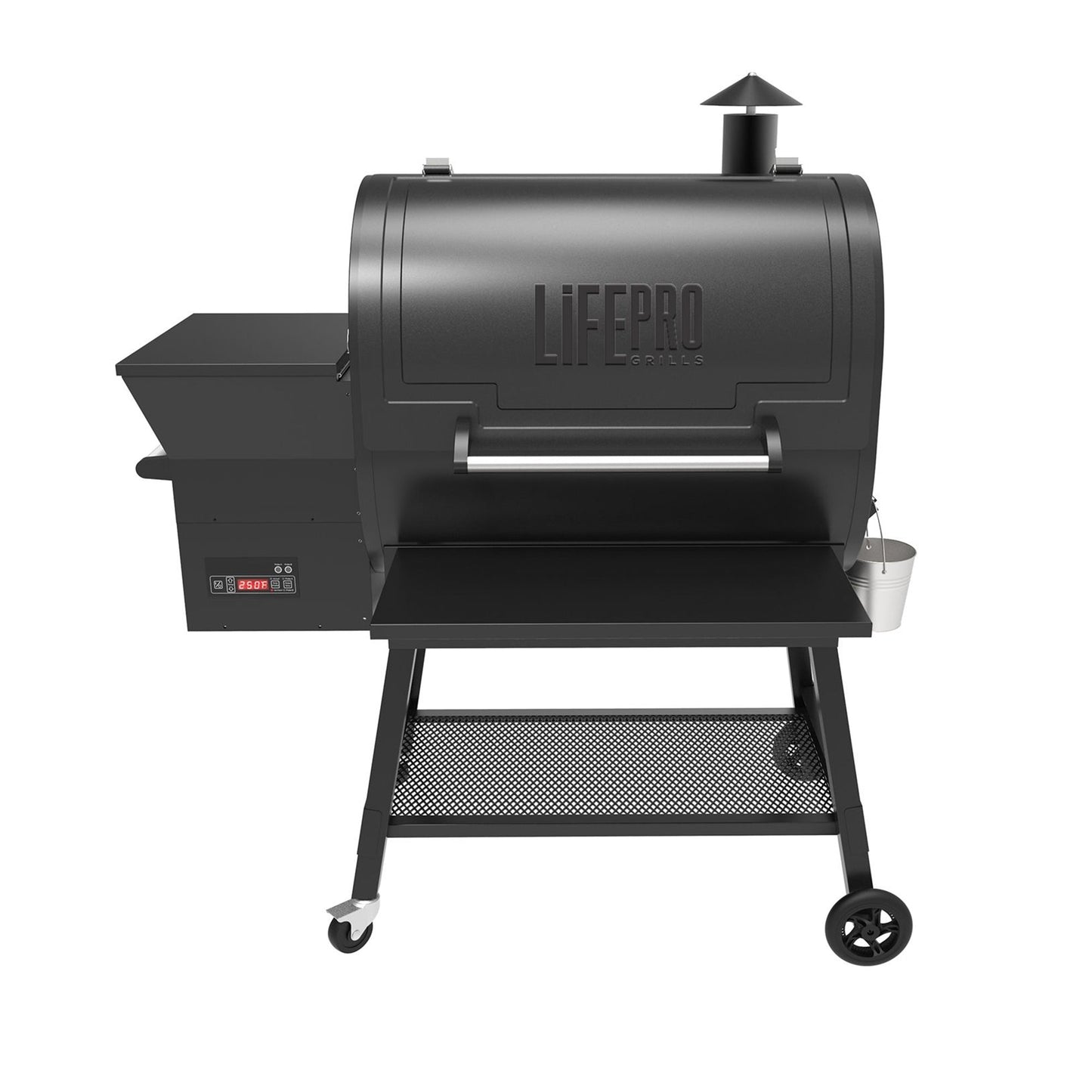 LifePro SCSP1500LP 1500 Square Inch Barrel Precision Wood Pellet Smoker Grill