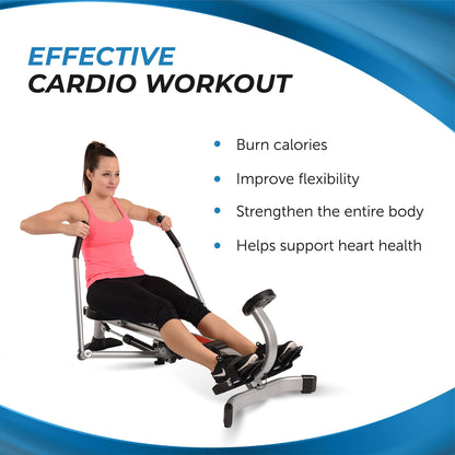 Stamina BodyTrac Glider Full Body Cardio Exercise Fitness Rower Rowing Machine