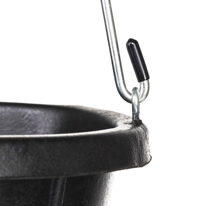 Farm Innovators FB-80R Rubber 3 Gallon Flat Back Heated Bucket, 70 Watt, Black