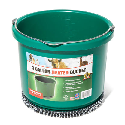 Farm Innovators Model HB-60 Oversized 2 Gallon Plastic Heated Bucket, 60 Watt