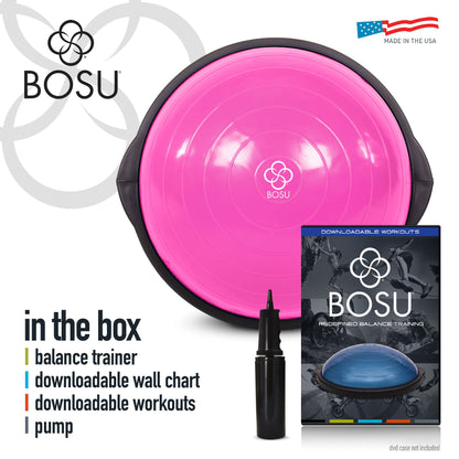 BOSU Sport Travel Size Balance Trainer 20 Inch Stability Ball Balance Board