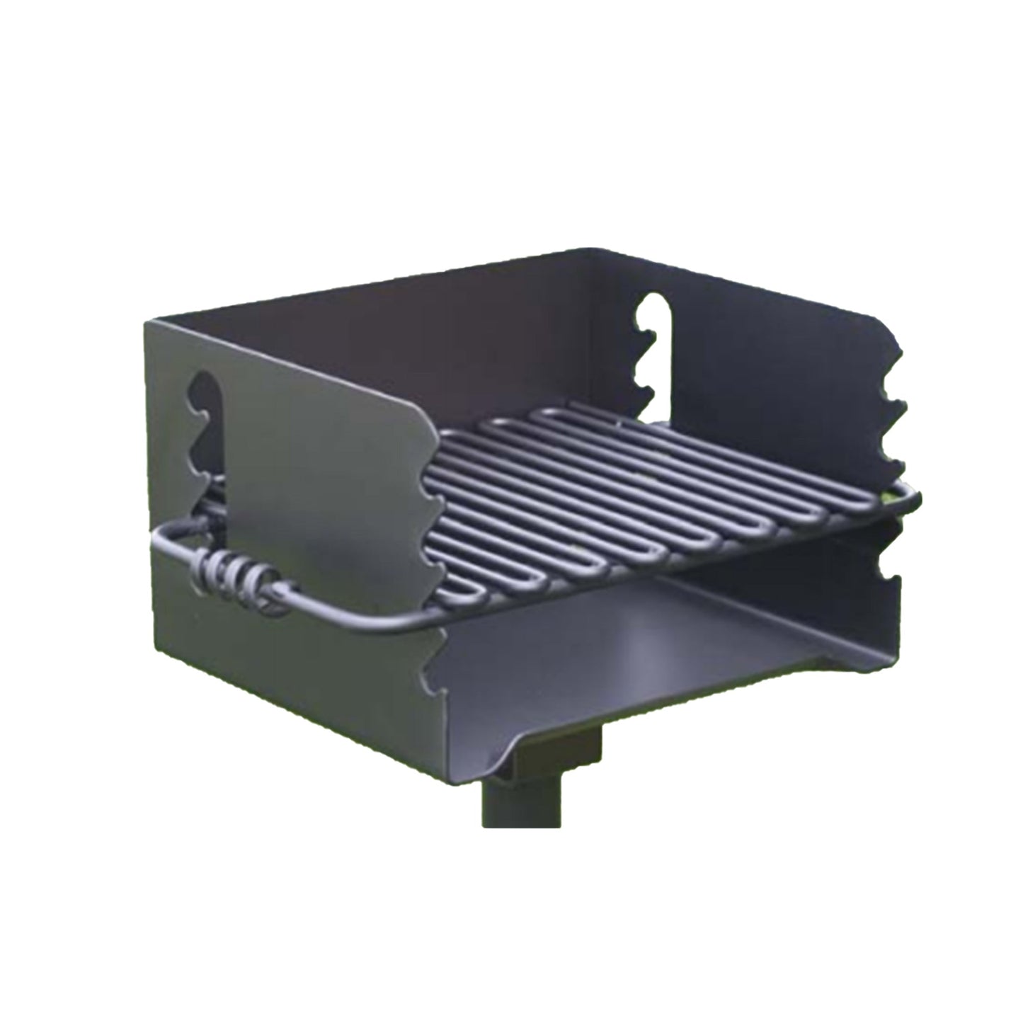 Pilot Rock CBP-135 Park Style Outdoor Camping BBQ Charcoal Grill with Swivel