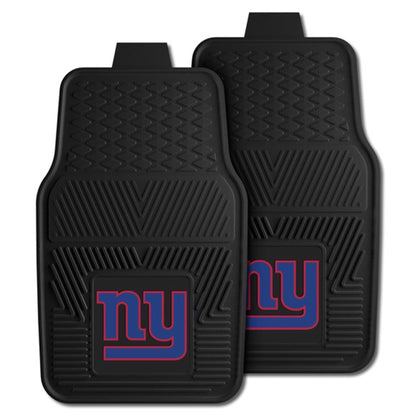 Fanmats 27x17 Inch Vinyl Front Car Floor Mat 2 Piece Set, NFL New York Giants