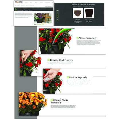 Southern Patio Sonoma Urn 16 Inch Diameter Resin Stone Tall Planter, Rust Brown