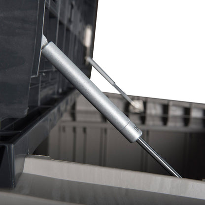 Toomax Stora Way All Weather Outdoor 6' x 3.5' Storage Shed Cabinet, Taupe Gray