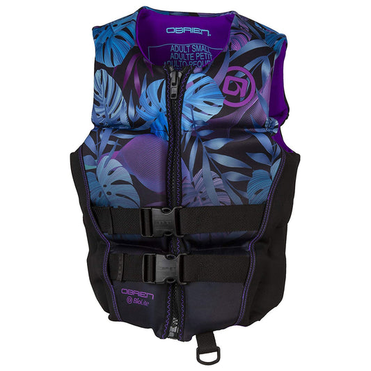 OBrien BioLite Series Womens Flex V Back Neoprene Life Vest, Size Large, Purple