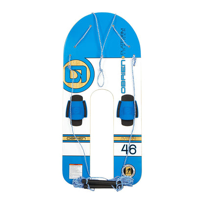 O'Brien Watersports 46 Inch Kids Platform Trainer Towable Waterski, Blue & White