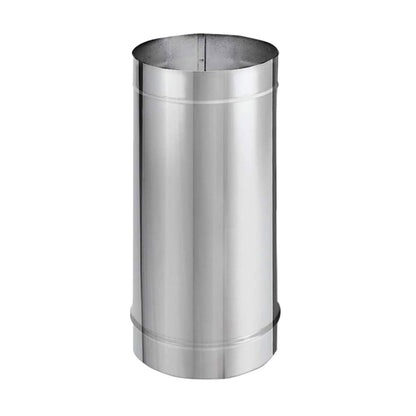 DuraVent DuraBlack 6DBK-12SS 12 x 6 Inch Stainless Steel Single Wall Stove Pipe