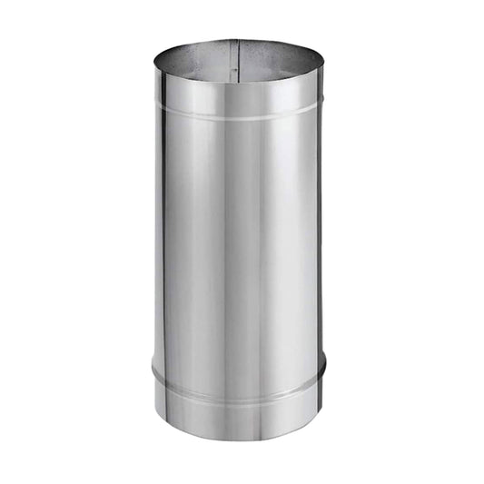 DuraVent DuraBlack 6DBK-12SS 12 x 6 Inch Stainless Steel Single Wall Stove Pipe