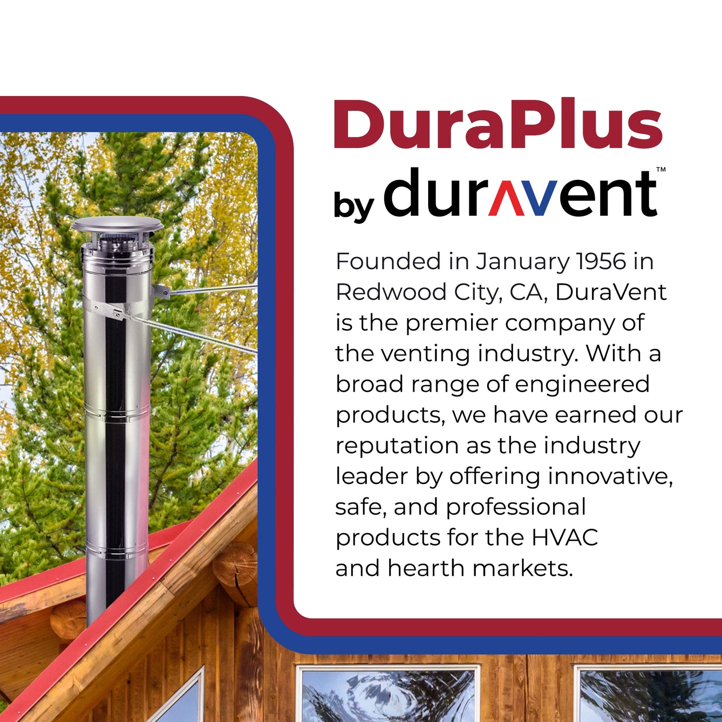 DuraVent DuraPlus 12 x 6 Inch Stainless Steel Triple Wall Stove Pipe, Silver