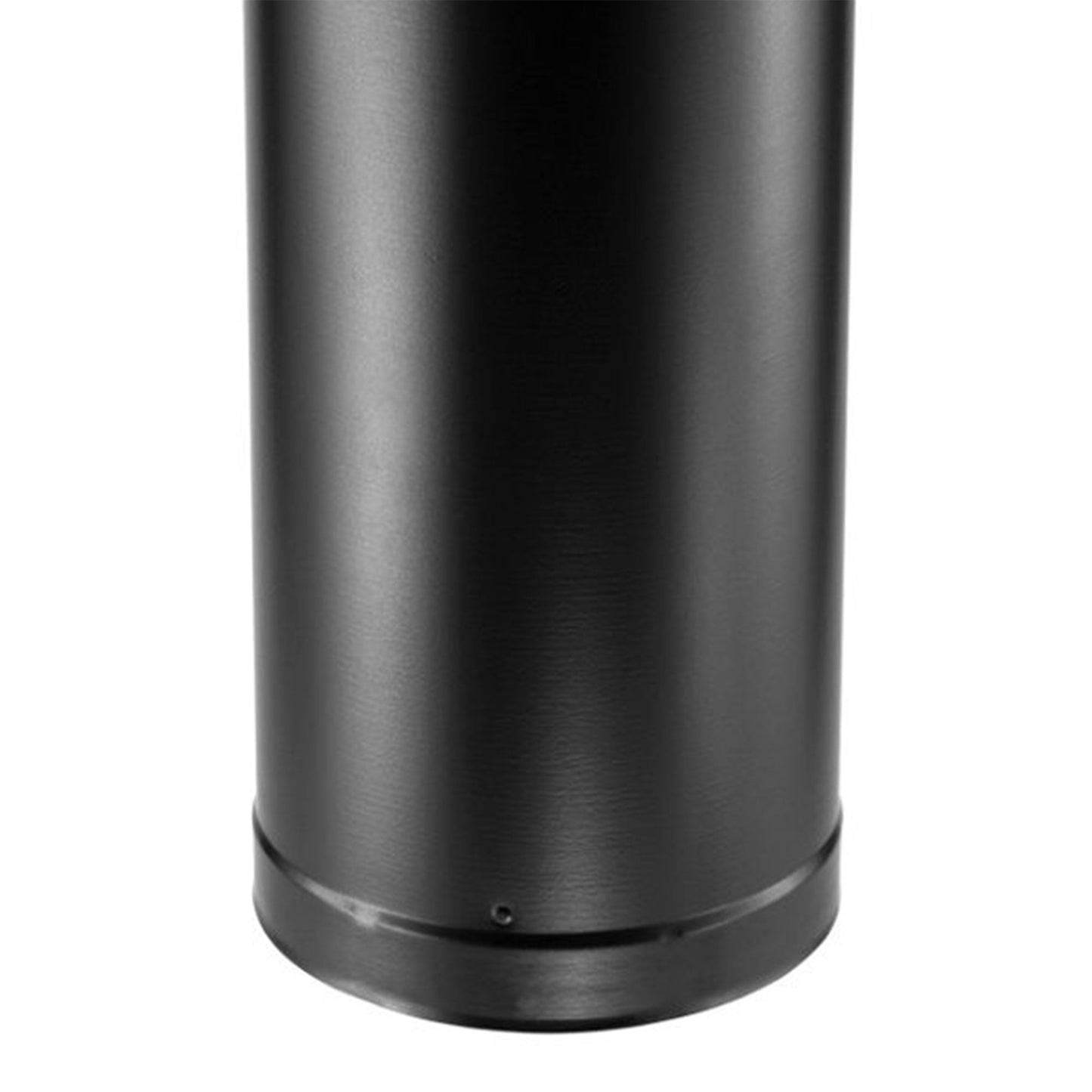 DuraVent DVL 6 x 18 Inch Galvanized Steel Double Wall Pipe Connector, Black