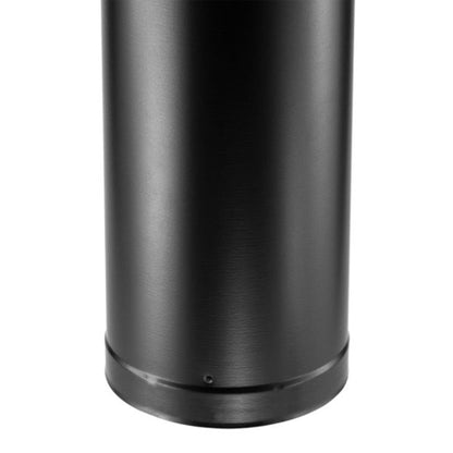 DuraVent DVL 6 x 18 Inch Galvanized Steel Double Wall Pipe Connector, Black
