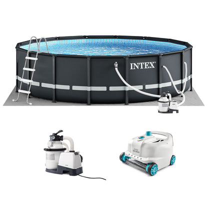 Intex Ultra XTR 16ft x 48in Round Above Ground Pool Set w/ Pump & Robot Vacuum
