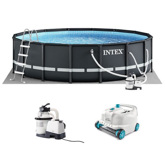 Intex Ultra XTR 16ft x 48in Round Above Ground Pool Set w/ Pump & Robot Vacuum