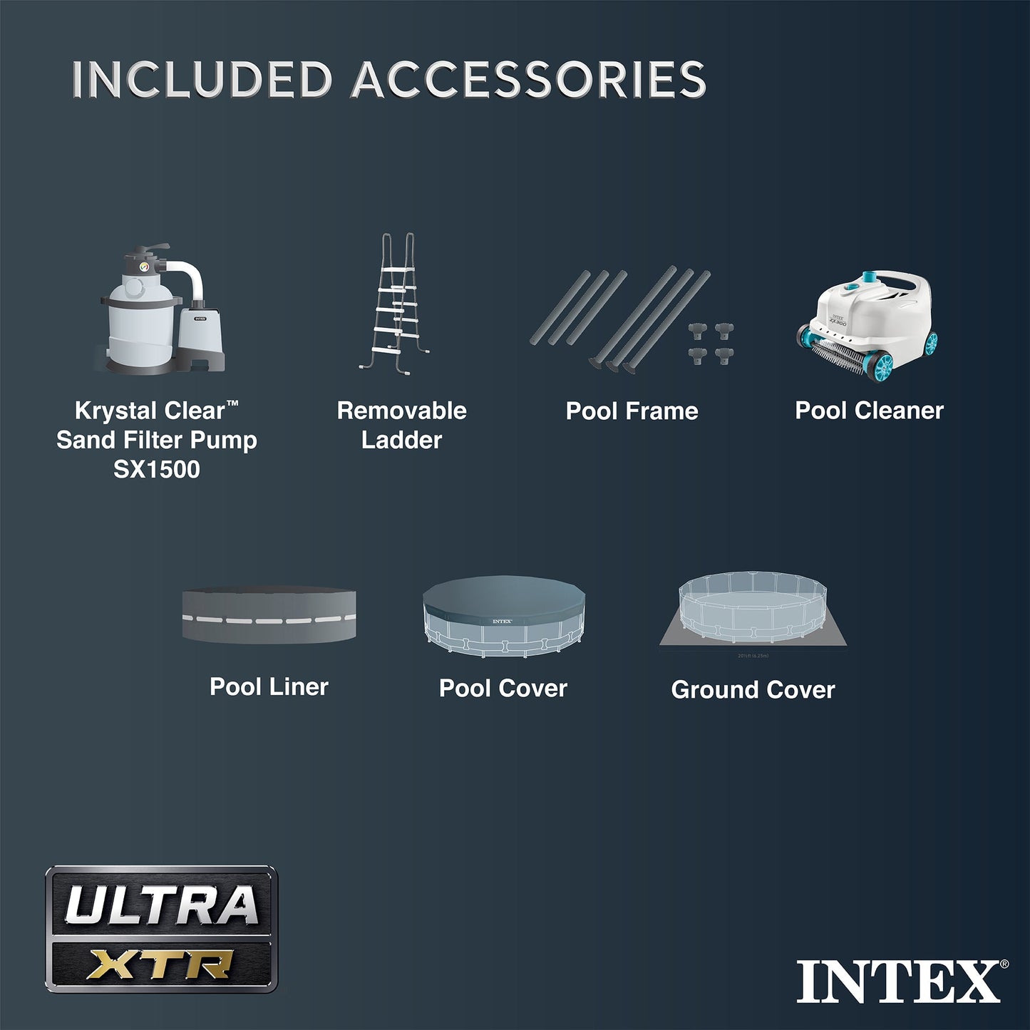 Intex Ultra XTR 16ft x 48in Round Above Ground Pool Set w/ Pump & Robot Vacuum