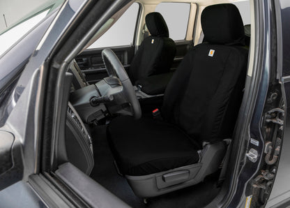 Covercraft 19-24 Dodge Ram Carhartt Super Dux SeatSaver Custom Front Row Seat Covers - Black