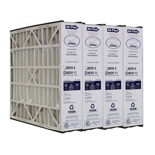 Trion 259112-103 Air Bear 20.5 x 19.75 x 4.78 Inch MERV 11 Air Filter, 4 Pack