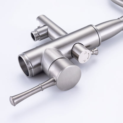 Freestanding Bathtub Faucet Tub Filler Free Standing Matte Black Tub Faucet Classic Brass Stand Alone Clawfoot Tub faucet Soaking Tub Fillers Floor Mount Tub Filler with handheld shower