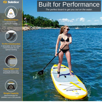 Solstice Watersports Bali 2.0 10.5 Foot Inflatable Stand-Up Paddle Board Kit