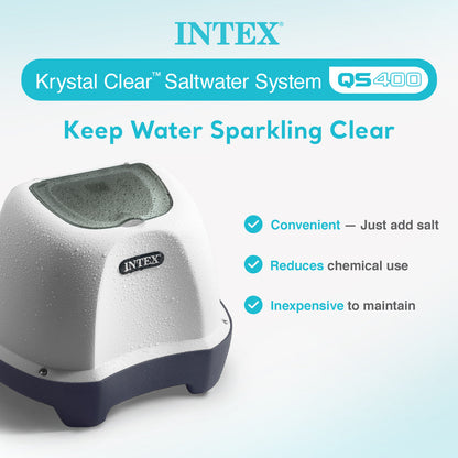 Intex Krystal Clear Saltwater Pool Chlorine System for 4,500 Above Ground Pools
