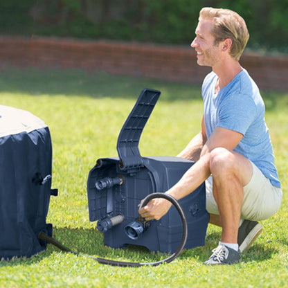 Intex PureSpa Plus Portable Inflatable Hot Tub Jet Spa w/ 6 Filter Cartridges