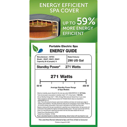 INTEX PureSpa Plus Portable Inflatable Spa, 85 x 28", w/ 4 Foam Headrest Pillows