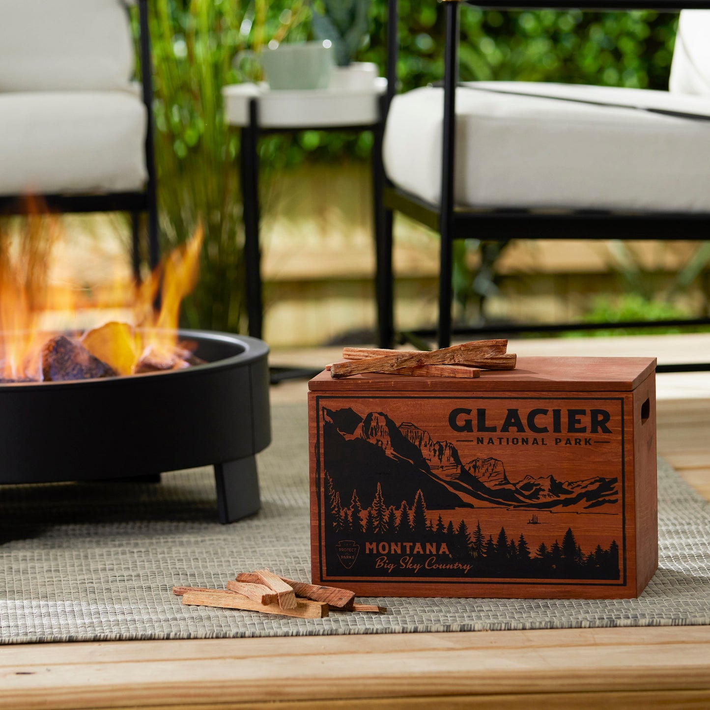 Better Wood Products Protect the Parks Series Fatwood Firestarter Crate, Glacier