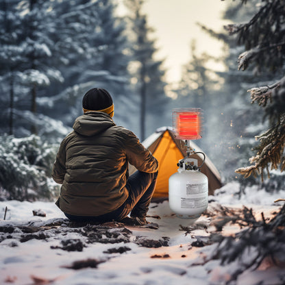 Dura Heat 360 Degree Outdoor Steel Propane Tank Top Heater w/ Safety Shutoff