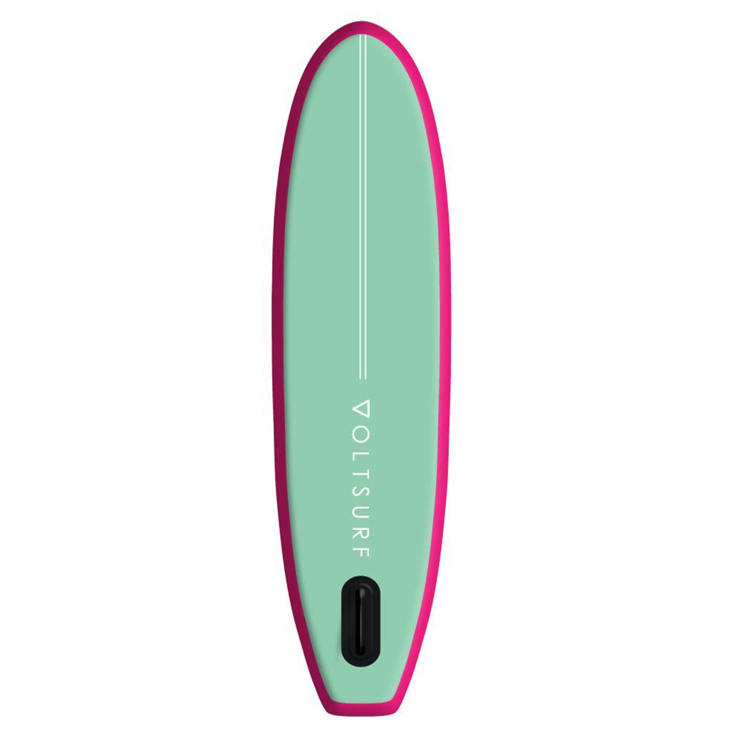 VoltSurf 10 Foot Class Act Inflatable SUP Stand Up Paddle Board Kit, Pink Rail