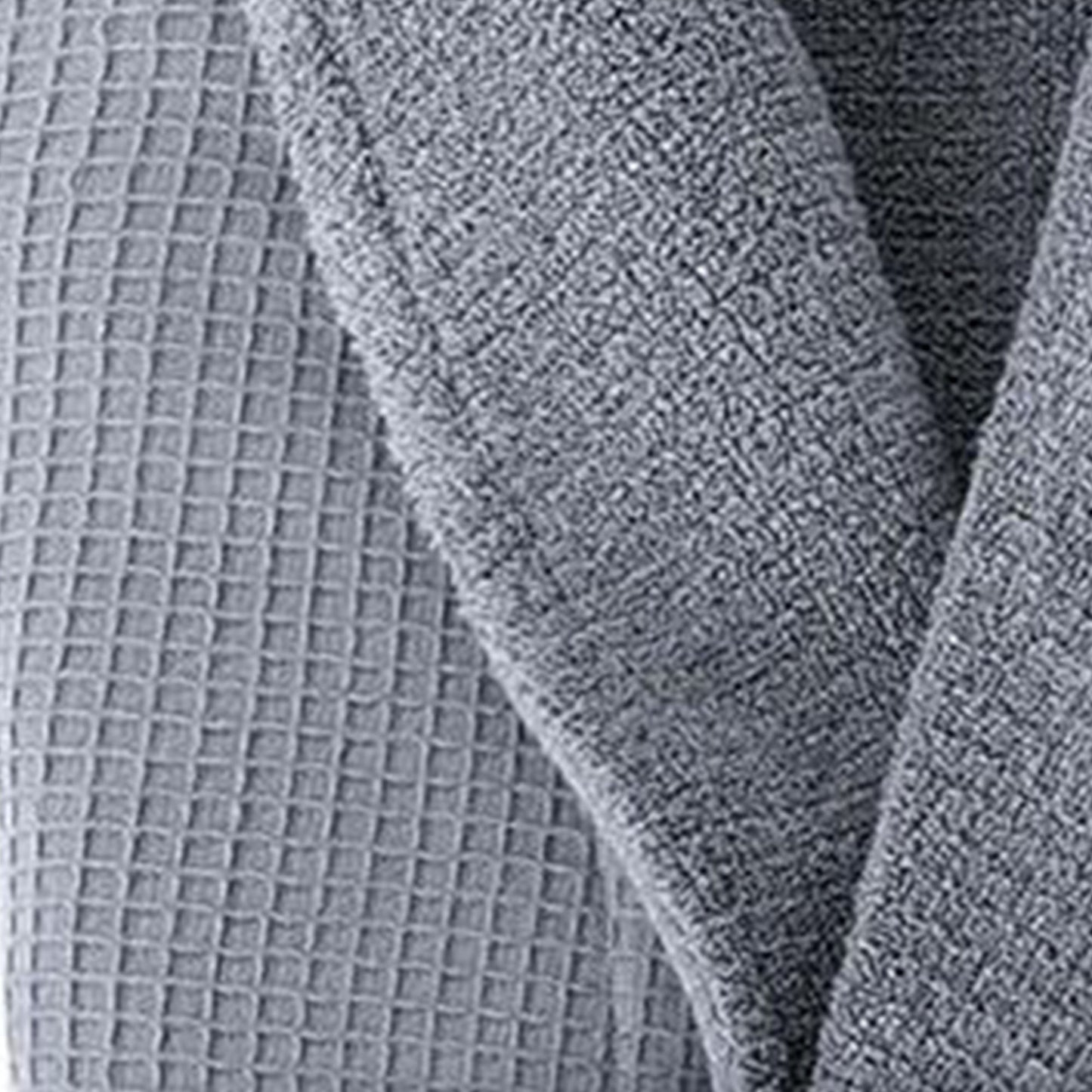Grund Ocean Isle 100 Percent Organic Turkish Cotton Bathrobe, Large, Slate Gray