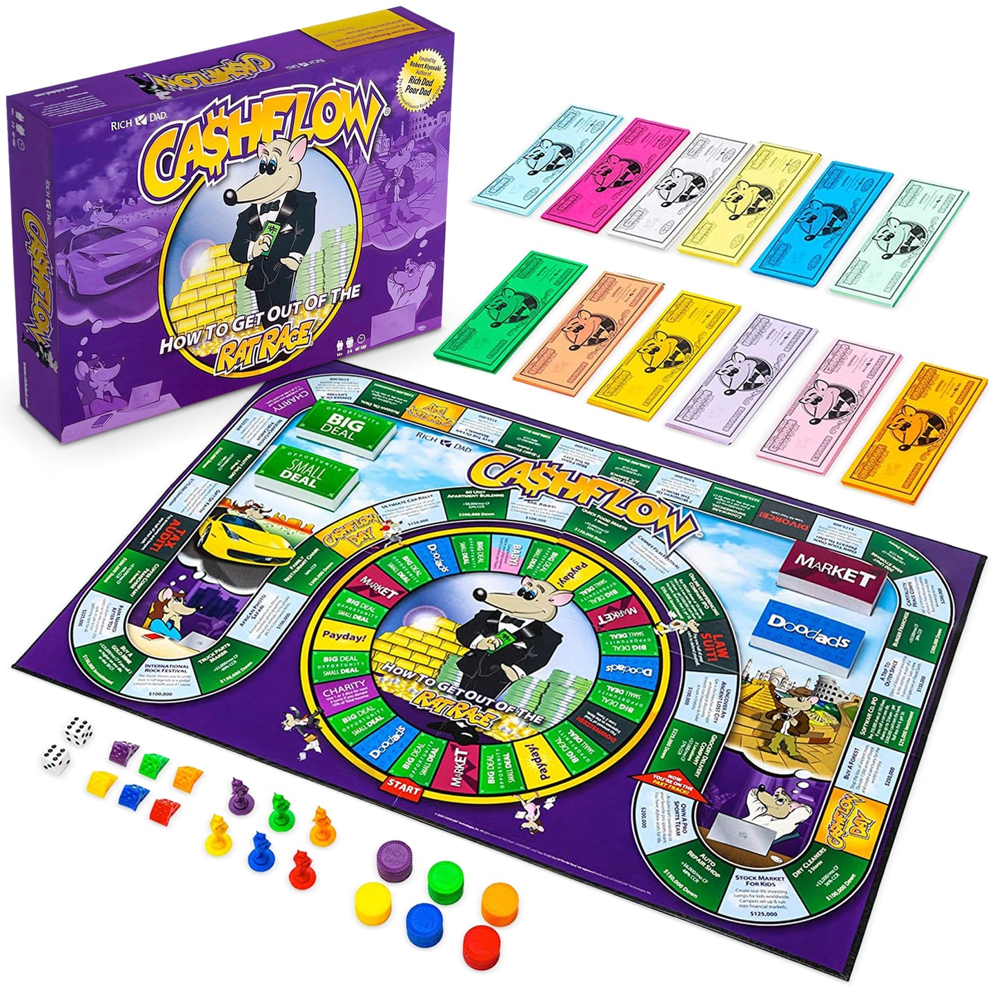 Rich Dad CASHFLOW Strategic Investing and Educational Board Game, 2020 Redesign