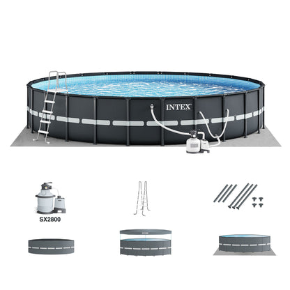 Intex 26339EH 24' x 52" Round Ultra XTR Frame Swimming Pool Set with Filter Pump
