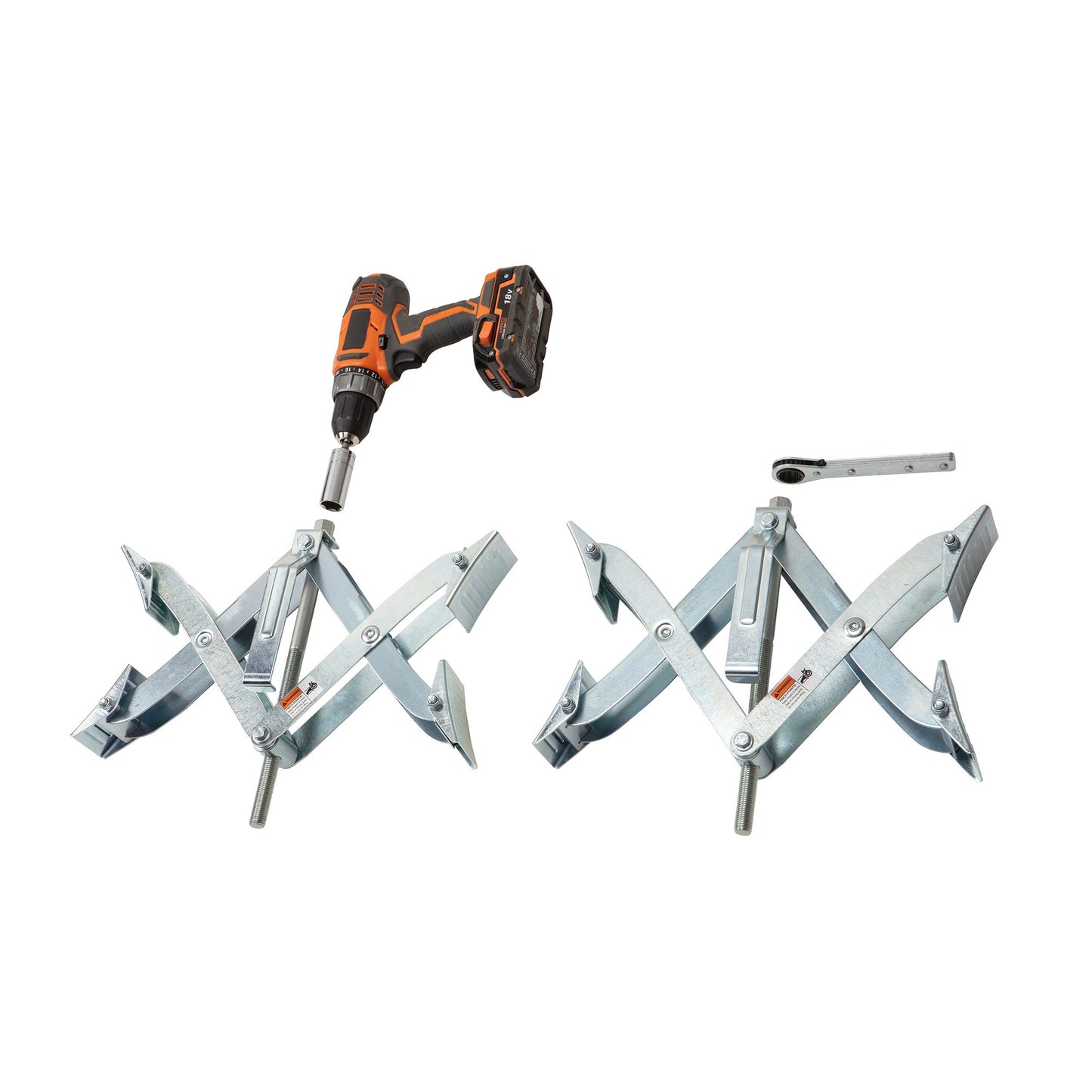 PoleStar 10201099 XX Chock Stabilizer for Tandem Axle RV and Cargo Trailers, 2pk